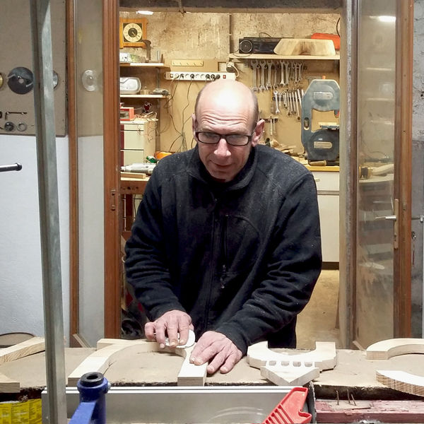 Nicolas Comiti dans son atelier