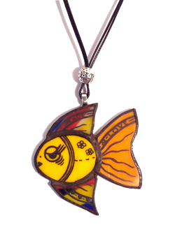 Pendentif verre Lola  Flower Marion Sandner